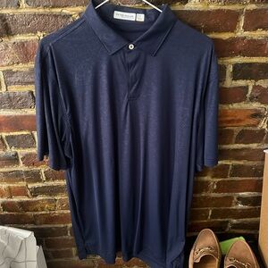 Peter Millar Men's Navy Polo Shirt L